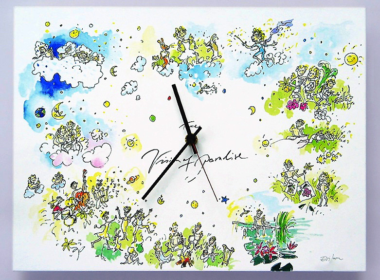 Pict: «Time» Paradise picture wall clock