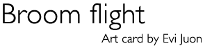 Title: Art card «Boom flight»