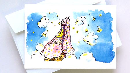 Bild: Kunst karte Geburt