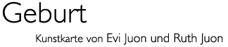 Titel: Kunst karte Geburt