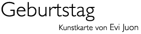 Titel: Kunst karte &laquo;Blumengruss&raquo;